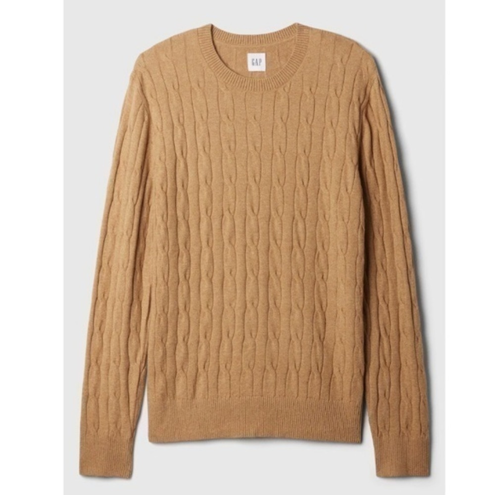 Gap Men’s CashSoft Cable Knit Crewneck Sweater